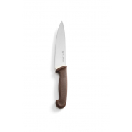 Nôž kuchársky HACCP 385 mm, hnedý