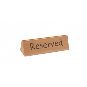 Informačný drevená tabuľka "Rezervácia"