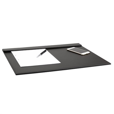 Kožená podložka na stôl 500 x 14 x 405 mm The Londoner Noir, čierna