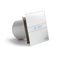 Ventilátor CATA e120 GTH sklo hygro časovač biely