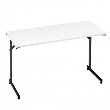 Skladací stôl Claire, 1200x600 mm, biela, čierna