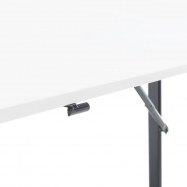 Skladací stôl Claire, 1200x600 mm, biela, čierna