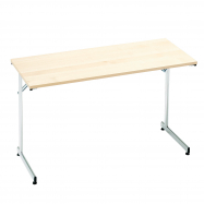 Skladací stôl Claire, 1200x500 mm, breza, chróm