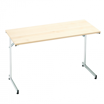 Skladací stôl Claire, 1200x500 mm, breza, chróm