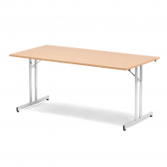 Skladací stôl Emily, 1800x800 mm, buk, chróm