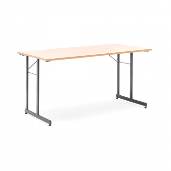 Skladací stôl Claire, 1400x700 mm, buk, čierna