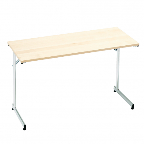 Skladací stôl Claire, 1200x600 mm, breza, chróm