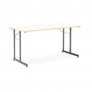 Skladací stôl Claire, 1400x700 mm, breza, čierna