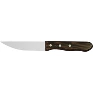 Steakový nôž s drobnými zúbkami, drevená rukoväť Wenge 125 mm
