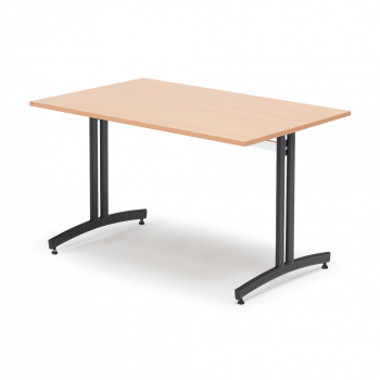 Jedálenský stôl Sanna, 1200x800 mm, buk, čierna
