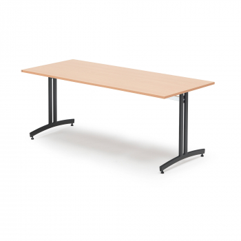 Jedálenský stôl Sanna, 1800x800 mm, buk, čierna