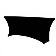 Elastický poťah na hranatý cateringový stôl L120, Čierna