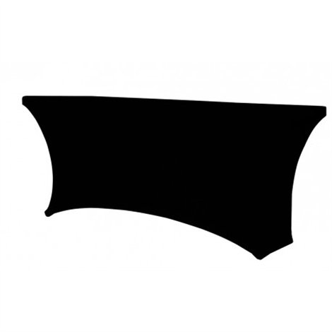 Elastický poťah na hranatý cateringový stôl L120, Čierna