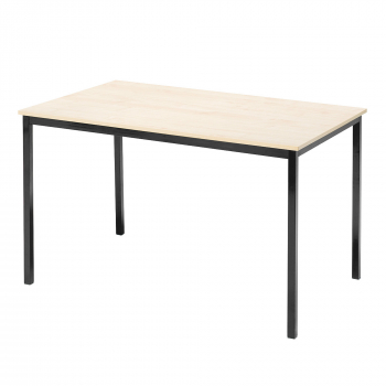 Jedálenský stôl Jamie, 1200x800 mm, breza, čierna