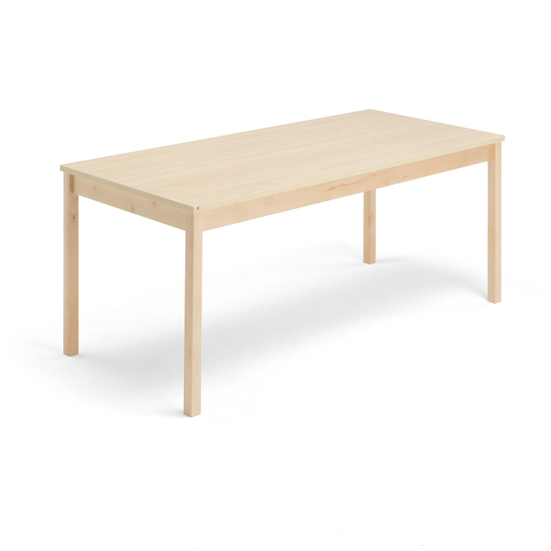 Jedálenský stôl Europa, 1800x800x720 mm, HPL, breza