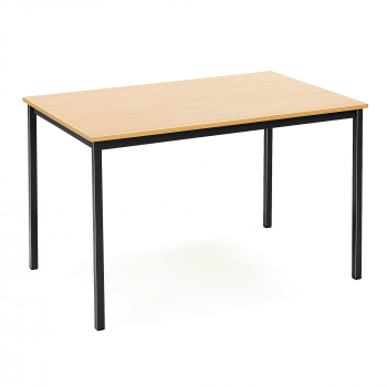 Jedálenský stôl Jamie, 1200x800 mm, buk, čierna