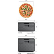 Termobox na pizzu Kitchen Line 595x595x(H)165 mm