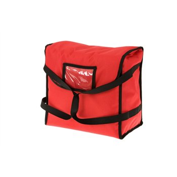 Ecomomic taška na 5 pizz, veľ. XXL, 60x60 cm, červená s čiernym lemom