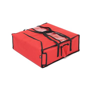 Taška na 4 pizzy, veľkosť XL, 50x50 cm, bez rámu a vyhrievania, červená