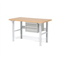 Dielenský stôl Robust, 1500x800 mm, 3 zásuvky
