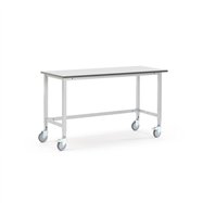 Pojazdný dielenský stôl Motion, 1500x600 mm, šedá doska HPL