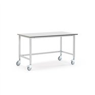 Pojazdný dielenský stôl Motion, 1500x800 mm, šedá doska HPL