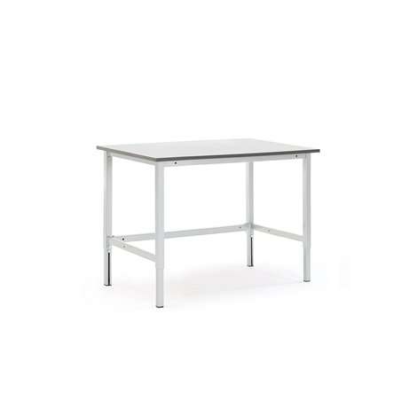 Pracovný stôl Motion, 1200x800 mm, nosnosť 400 kg, šedá doska HPL
