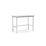 Pracovný stôl Motion, 1200x600 mm, nosnosť 400 kg, šedá doska HPL