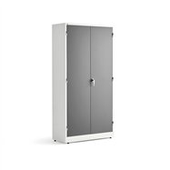 Kovová skriňa Style, 1900x1000x400 mm, biela, tmavo šedé dvere