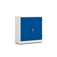 Kovová skriňa Style, 1000x1000x400 mm, biela, modré dvere