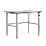 Pracovný stôl Motion, 1200x800 mm, nosnosť 150 kg, šedá doska HPL