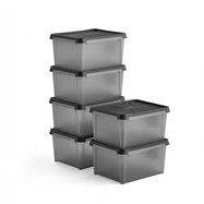 Plastový box Dry, s vekom, vodeodolný, 33 l, 500x400x270 mm, bal. 6 ks