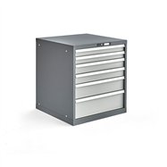 Dielenský zásuvkový kontajner, 800x717x725 mm, 6 zásuviek