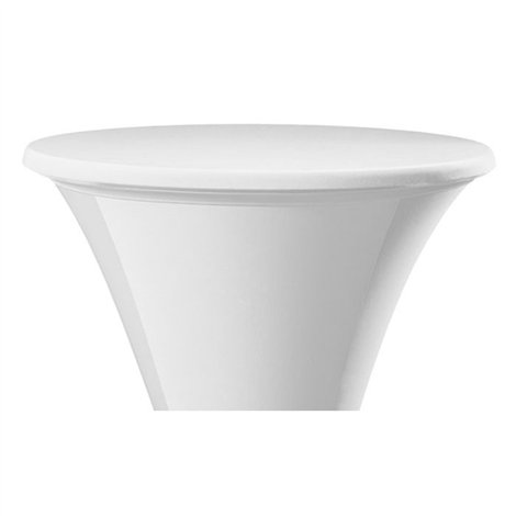 Elastický poťah (čiapka) SANTO na dosku stola Ø 80-85 cm, biely