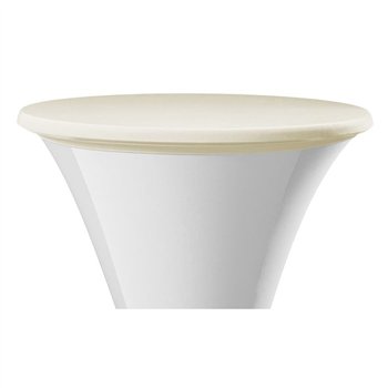 Elastický poťah (čiapka) SANTO na dosku stola Ø 80-85 cm, krémový