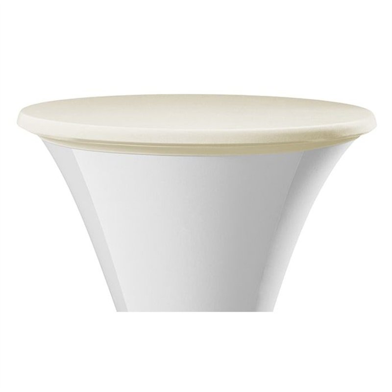 Elastický poťah (čiapka) SANTO na dosku stola Ø 80-85 cm, krémový