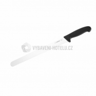 Nůž krájecí uzenářský 310 mm, zvlněný - černý