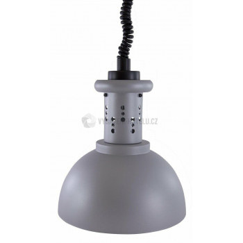 Lampa v provedení - stříbrno-šedá barva (⌀23) - bez žárovky