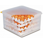 Kontejner na uschování vajec, provedení polyethylen. Součástí balení je 8ks vložek na rozložení vajec.