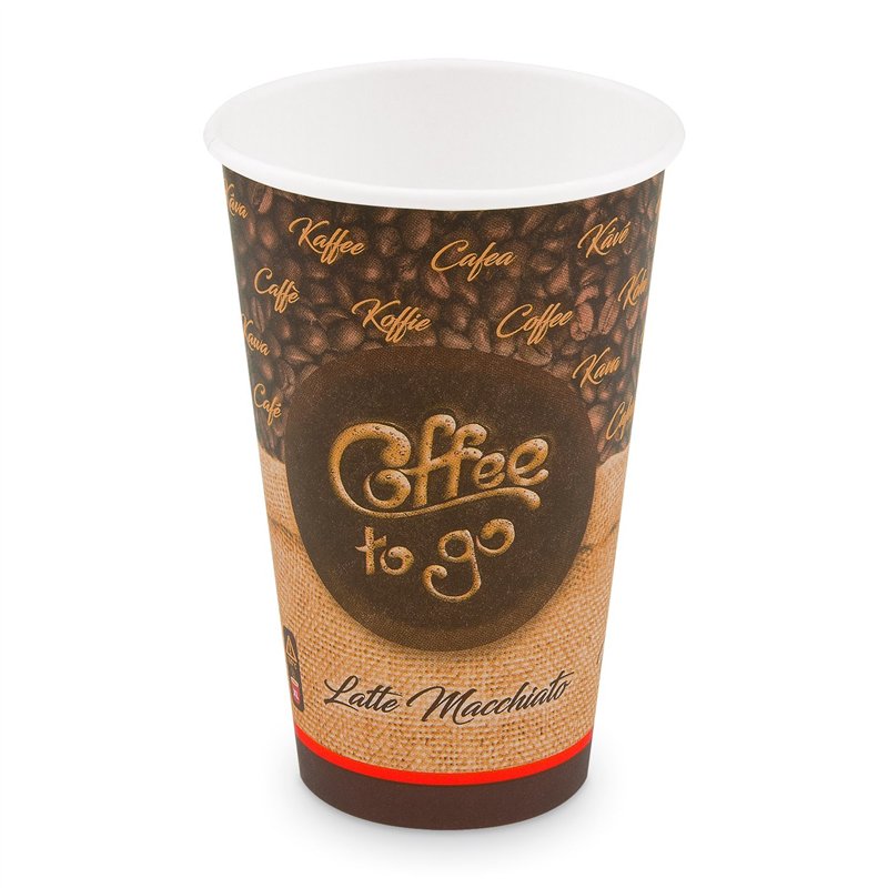 Papierový kelímok Coffee to go 510 ml XL priemer 90 mm, 50 ks