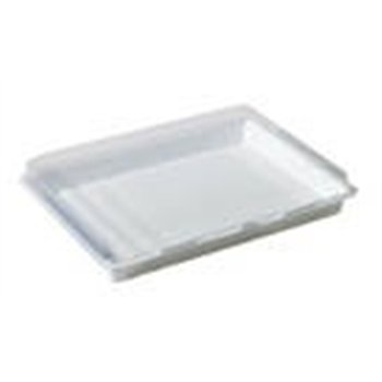 Lunch Box biela/transparentná 338x250x63 mm, 100 ks