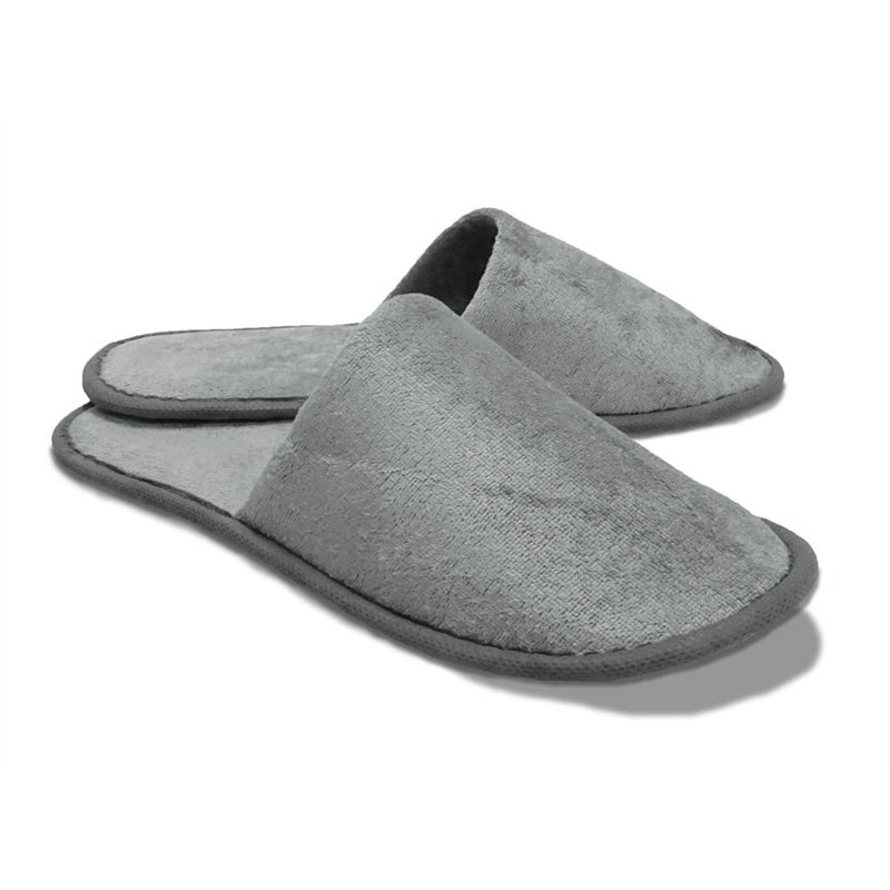 Pantofle s uzavretou špičkou, 30 cm, šedé