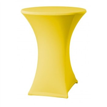 Elastický poťah ELAS na koktailové stoly Ø 70cm + čiapka ZADARMO, 180 g/m², Žltá