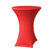 Elastický poťah ELAS na koktailové stoly Ø 70cm + čiapka ZADARMO, 180 g/m², Červená