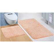 Kúpeľňová súprava predložiek Micro 60x100+60x50 cm lososová