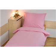 Obliečky bavlna UNI 140x200, 70x90 cm Ružová, hotelový uzáver