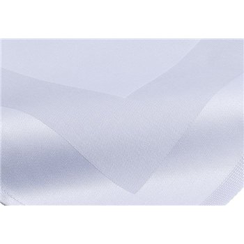 Damaškový obrus so saténovou úpravou, 130 x 190 cm, 100% bavlna, 210 g/m2, biely