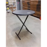 Skladací koktailový stôl EXPO ROUND s doskou Ø 85 cm
