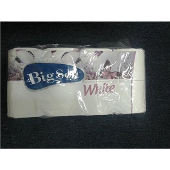 Toaletný papier Big Soft White, 100% celulóza, 2 vrsť. - (80 ks/bal)