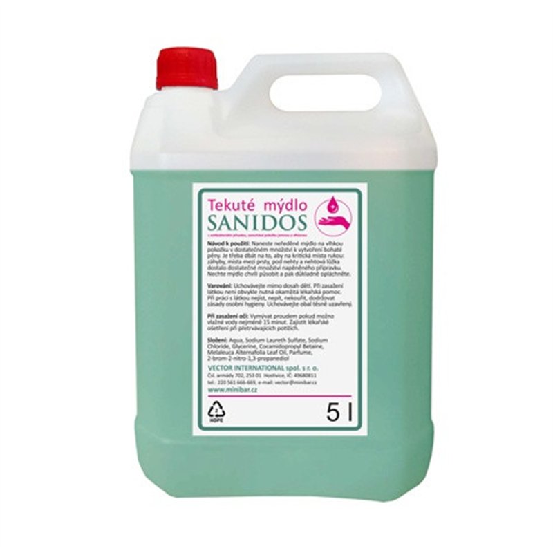 Antibakteriálne tekuté mydlo Sanidos, 5l